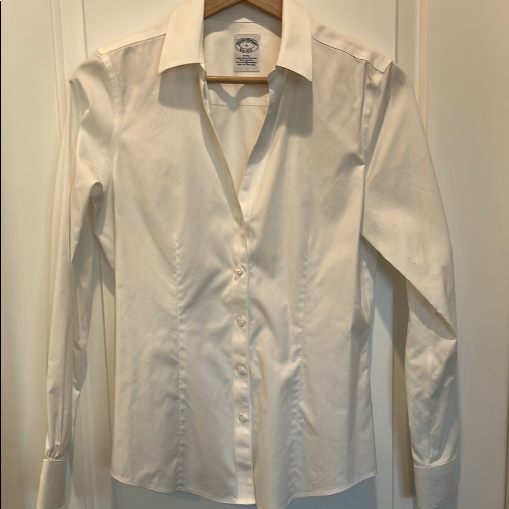Brooks Brothers Fitted NonIron Stretch Classic White Women’s Shirt